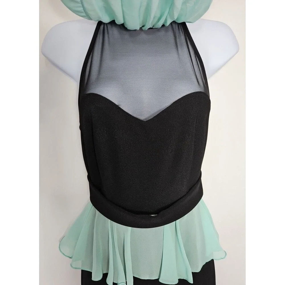 Mystic Women's Black Backless Halter Mini Dress Size‎ Medium - NWOT